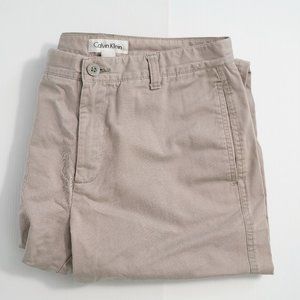 CALVIN KLEIN Light Grey Chino Pants (Men's 30x32)
